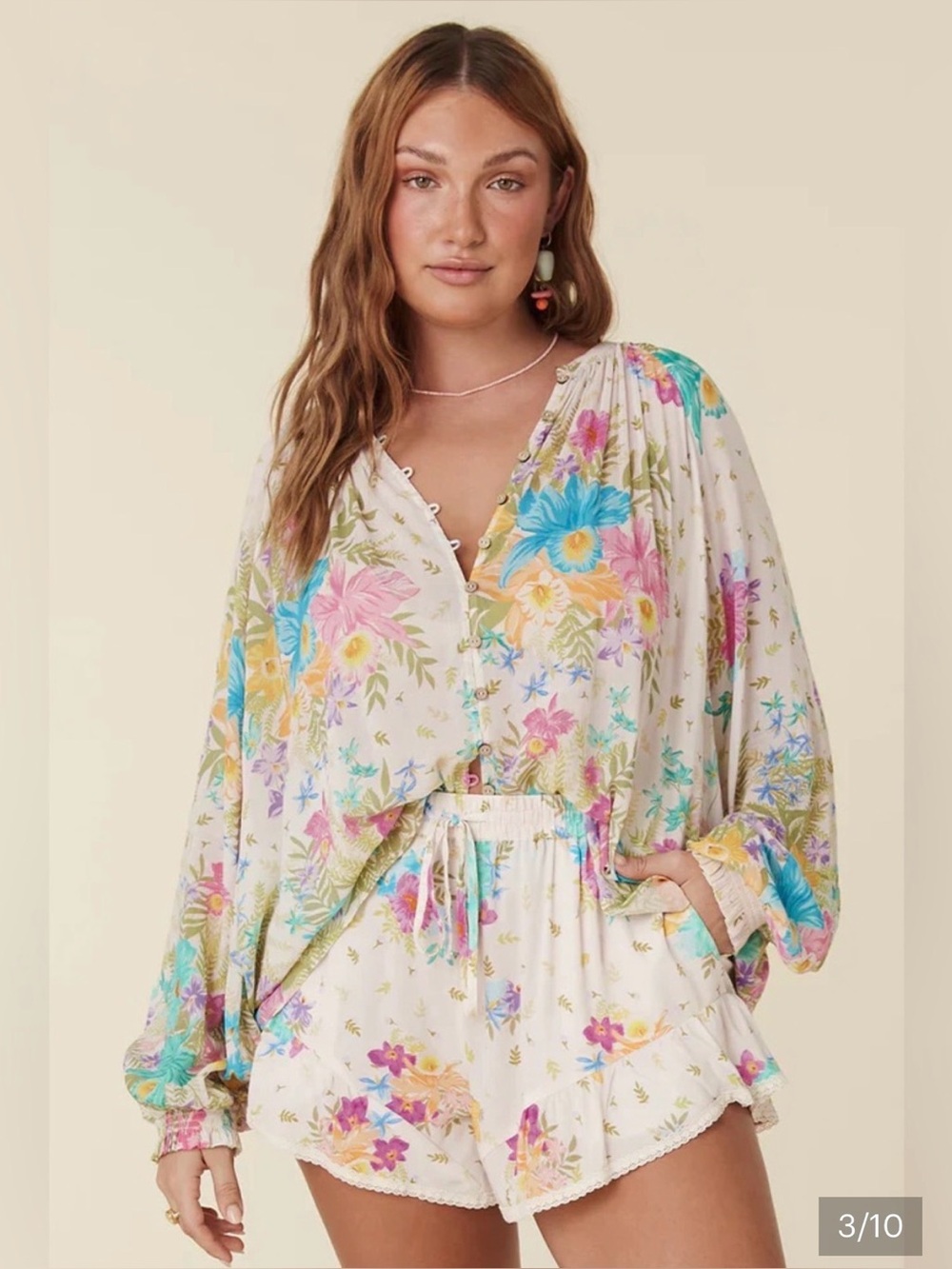 Spell Lei Lei Floral Blouse Size Small - Picture 7 of 7